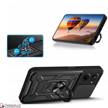 5in1 smūgiams atsparus dėklas su žiedu ir kameros apsauga (Realme 10)